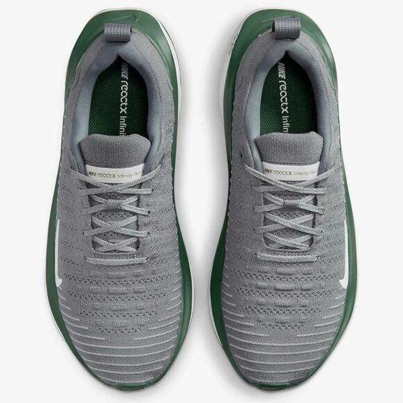 Nike ReactX Infinity Run 4 - Sz 9.5 Women Running Shoe Grey Green FJ1222-015 NEW - Picture 6 of 7
